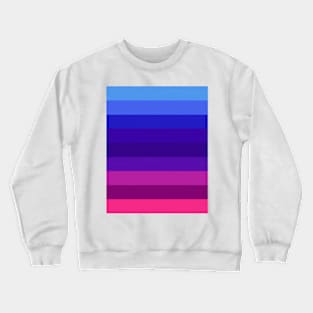 Vibrant blue purple stripe watercolor artwork Crewneck Sweatshirt